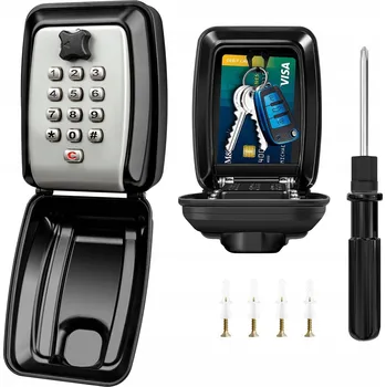 Železářství KOVOVÝ SEJF SKŘÍŇKA KAZETA SCHRÁNKA NA KLÍČE S KÓDEM KEYBOX