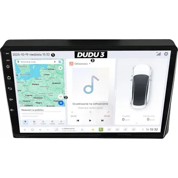Autorádio DUDUAUTO AUTORÁDIO S NAVIGACÍ RENAULT MASTER 2019-2024 ANDROID DUDU3 QLED 4/64GB