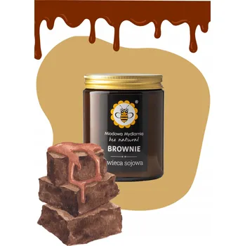 Svíčka Sójová vonná svíčka Brownie Miodowa Mydlarnia 1 ks