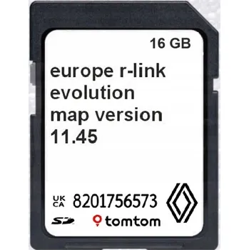 IP kamera MAPA RENAULT TOMTOM R-LINK EVOLUTION LIVE 2025/2026 11.45 EVROPA + DATABÁZE RADARŮ
