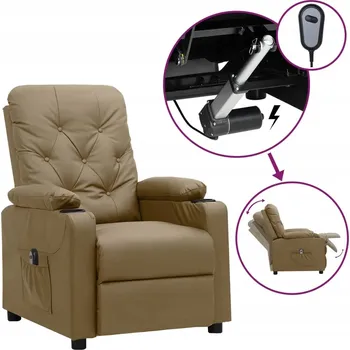 Křeslo Rozkládací křeslo VidaXL béžové