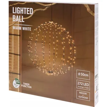 Vánoční světelná dekorace Dekorativní LED světelná koule 50 cm 272 do zahrady i interiéru