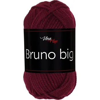 Příze Vlna-hep Bruno big - akryl - objemná příze pro rychlé tvoření (klubko 200g) Bruno big: 410 Vínová