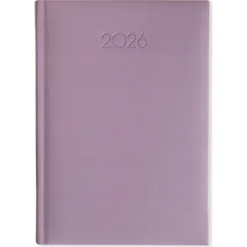 Diář Knižní kalendář 2026 A4 Scriba fialový