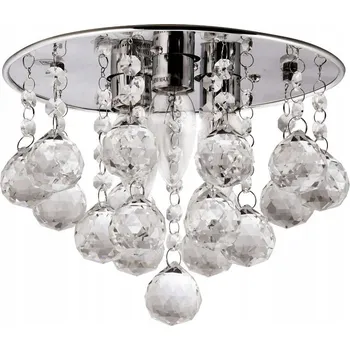 Kulatý Stropní Svítidlo Venti 25 x 24 cm, bezbarvá, stříbrná