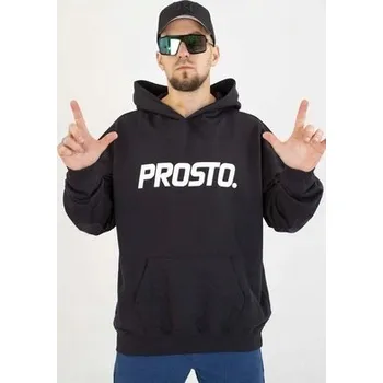 Pánská mikina Pánská černá mikina s kapucí PROSTO Biolog M