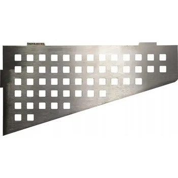 Drátěná police Rohová nerezová polička pod sprchu, montáž do spáry STŘÍBRNÁ 14x29 Cm