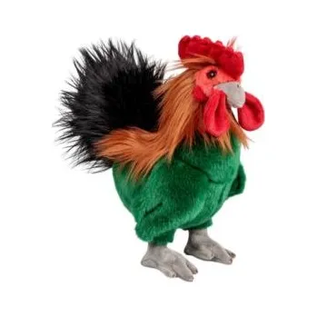 plyšák Plyšový kohout Animigos plyšová hračka s realistickým vzhledem
