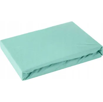 Prostěradlo Mátové jersey prostěradlo s gumou 90x200 cm