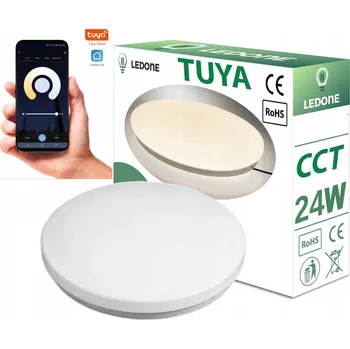 STROPNÍ SVÍTIDLO LED stropní svítidlo PLOCHÁ 24W Multiwhite CCT pro chytrý telefon TUYA