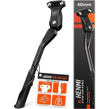 stojan na kolo HENMI stojan na kolo 24-29 palců, stojan na kolo se 2 otvory, stabilní boční stojan, určeno pro