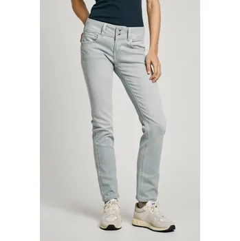 Dámské džíny Pepe Jeans Dámské džíny SLIM JEANS LW VENUS Barva: denim (odpovídá obrázku), Velikost: W25 L30