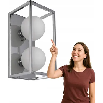 Nástěnné svítidlo Nástěnné svítidlo Italux stříbrné G9 4 W