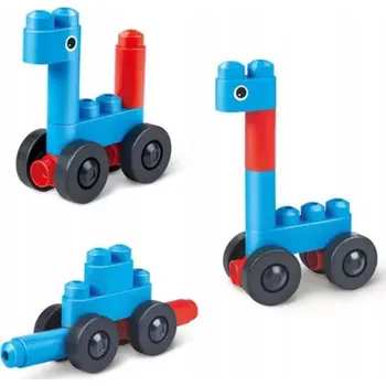 ostatní stavebnice Stavebnice pro děti 18 m + MĚKKÉ 6 dílů Auta a zvířátka PolyM