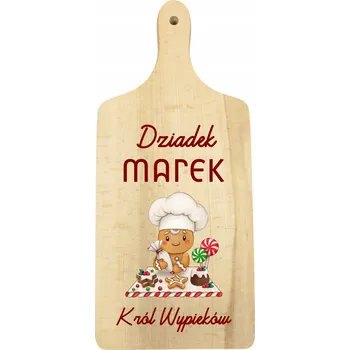 Kuchyňské prkénko Dřevěné prkénko Dárek ke Dni dědečka s personalizací - Král pečení
