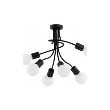 Stropní svítidlo moderní PLENA VI černá, průměr 50 cm