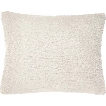 Povlečení POVLEČENÍ NA POLŠTÁŘ Z BUKLÉ 50x70 MĚKKÝ BERÁNEK DREAMY BOUCLE TEDDY KRÉMOVÁ