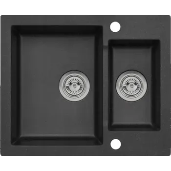Granitový dřez Dřez jednopůlkomorový Moderno Annie granit černý