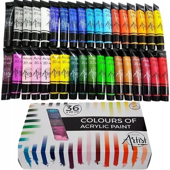 Vodová barva Akrylové barvy Creative Artist 36 ks x 20 ml