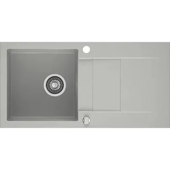 Granitový dřez Jednokomorový granitový dřez ZEUS šedý