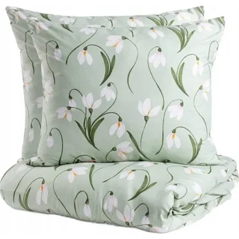 Povlečení Povlečení THANA z mikrovlákna s květinami 160x200 + 2*70x80 cm HOMLA