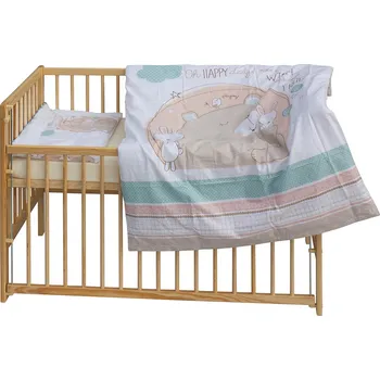 Dětská postýlka Scarlett Dětská postýlka s kompletní výbavou 120 x 60 cm Eri