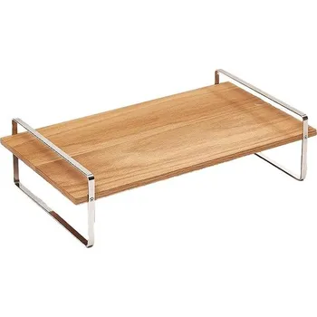 COMAS Dřevěný stolní podstavec s ocelovým rámem, výška 90 mm, šířka 250 mm