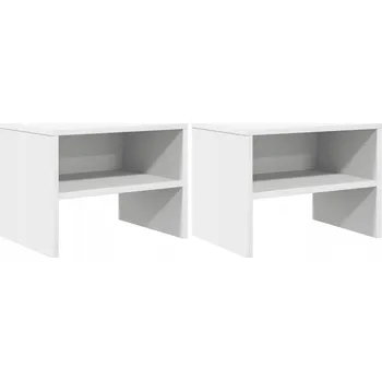 Noční stolek Noční stolky Classic White 40x30x30 cm