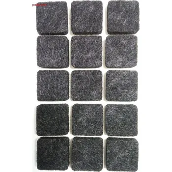 Podložka pod nábytek Filcové podložky pod židle 15 ks černé čtverec