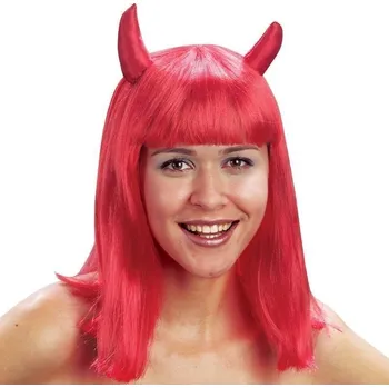 plyšák Paruka Čertice - červená