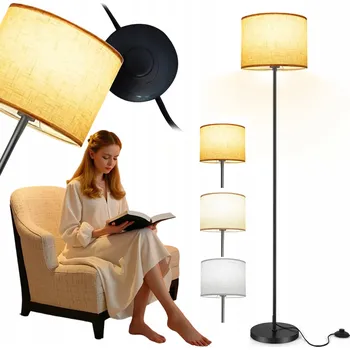 Stojací lampa STOJACÍ LAMPA SE 3 BARVAMI SVĚTLA BOHO DO OBÝVACÍHO POKOJE LOŽNICE KANCELÁŘE 154 CM