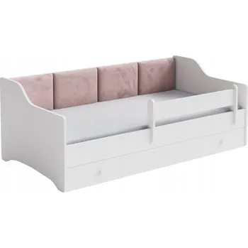 Postel Dětská postel s čalouněnými panely Eryk 160x80 se zásuvkou + matrace