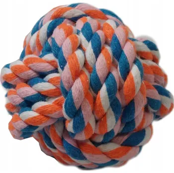 Hračka pro psa Míček pro psy Dogsy Míček pro psy kočka provaz bavlněný barevný kousátko hračka
