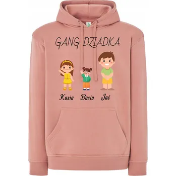 Pánská mikina Mikina s kapucí od Vnoučat pro Dědu Gang Dědy + Jména 3XL