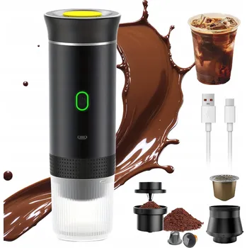 Kávovar Automatický automatický kávovar Bedee Přenosný kávovar černý