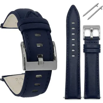 Řemínek na hodinky DILOY 330 - 22 mm - TMAVĚ MODRÝ (GRANÁTOVÝ) - Řemínek k hodinkám - Hladká kůže