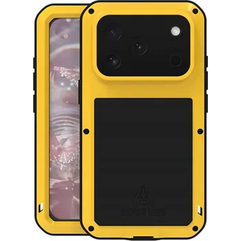 Pouzdro na mobilní telefon LOVE MEI PANCÉŘOVÉ POUZDRO + SKLO PRO IPHONE 17 PRO CASE ODOLNÉ PEVNÉ OCHRANNÉ