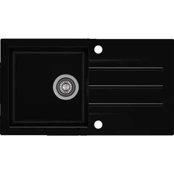 Granitový dřez Jednokomorový granitový dřez ZEUS černý