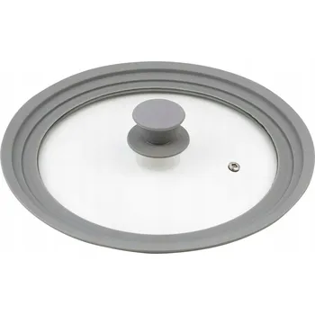 Poklice UNIVERZÁLNÍ POKLICE NA HRNCE A PÁNVE SILIKONOVÁ SKLENĚNÁ 24/26/28 CM