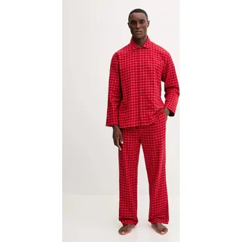 Pánské pyžamo Bavlněné pyžamo Calvin Klein Underwear LV00NM2954 červená 33M, vel. M
