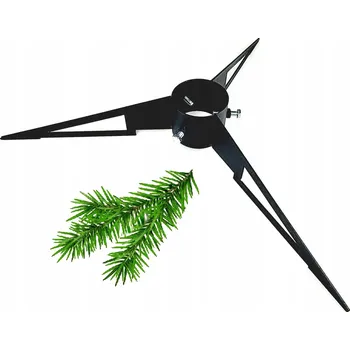 Stojánek na vánoční stromek Kovový stojan na vánoční stromek černý LOFT