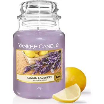 Svíčka Vonná svíčka Yankee Candle Yankee Lemon Lavender 623 g