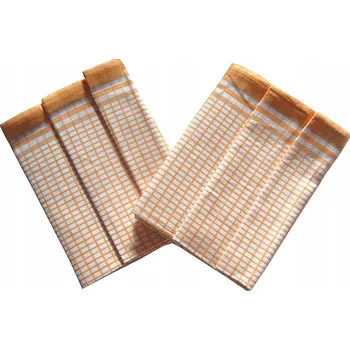 Utěrka Sleepwell Bambusové ručníky Malá žlutá kostka - 3 ks 50x70cm