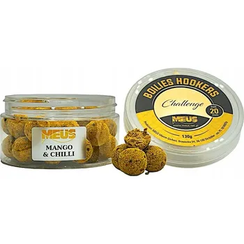 Boilies Kuličky MEUS CHALLENGE HOOKERS 20mm MANGO CHILLI