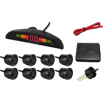 Parkovací asistent PS-2000 - 8 SENZORŮ PARKOVÁNÍ ZPÁTEČKY S LED DISPLEJEM