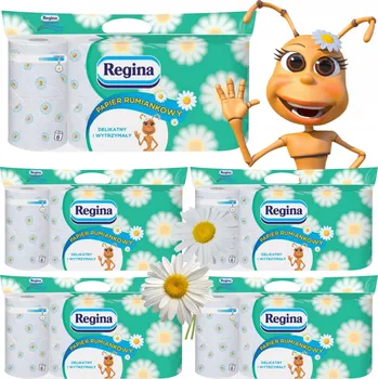 Toaletní papír Toaletní papír Regina 3-vrstvý, bez zápachu, vícebarevný, 8 ks