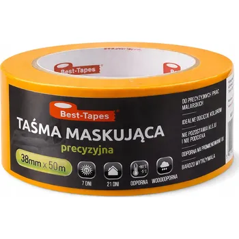 Lepicí páska MALÍŘSKÁ PÁSKA PRECZNÍ MASKÁVACÍ WASHI PRO OSTRÉ OKRAJE BAREV 38 mm x 50 m