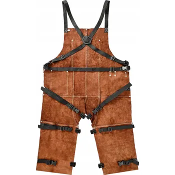 Pracovní zástěra SucceBuy Svářečská zástěra ochranná, velikost XL, s rozdělenými nohavicemi