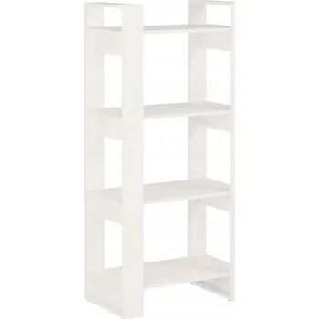 Knihovna Bílá knihovna z borovicového dřeva 60 x 35 x 125 cm