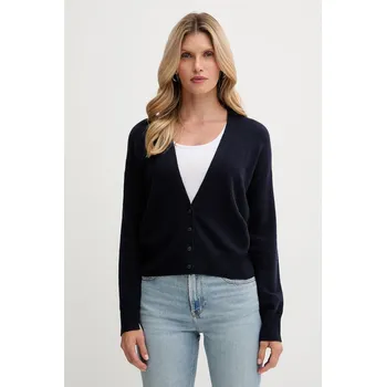 Dámské oblečení Kardigan s příměsí vlny United Colors of Benetton 102HD6052 námořnická modř 59X, vel. L
